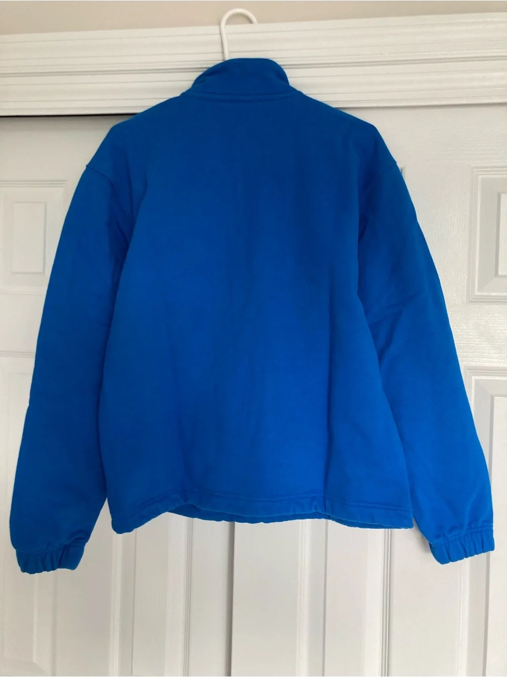adidas Originals Men's Blue Quarter-Zip Pullover Sweater